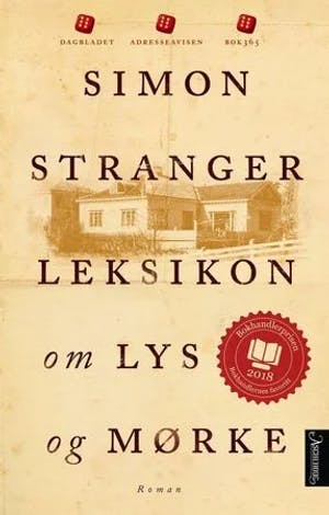 Omslag: "Leksikon om lys og mørke : roman" av Simon Stranger