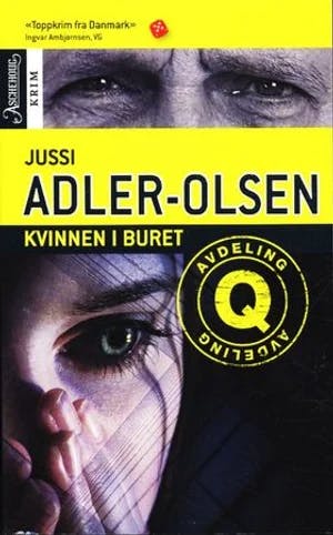 Omslag: "Kvinnen i buret" av Jussi Adler-Olsen