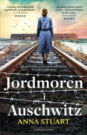 Omslag: "Jordmoren i Auschwitz" av Anna Stuart
