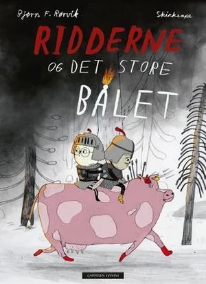 Omslag: "Ridderne og det store bålet" av Bjørn F. Rørvik